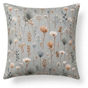 Jastučnica od mikrovlakana BOTANIC FIELD 45x45 cm, siva