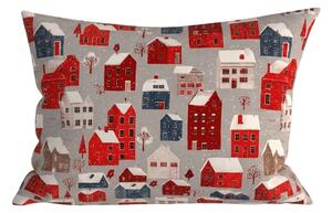 Jastučnica od mikrovlakana WINTER COTTAGE 50x70 cm, siva