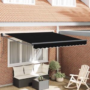 Nadstrešnica Crna 350 x 250 cm Poliester i metal - Crna / 350 x 250 cm