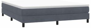 Box Spring krevet bez madraca tamno sivi 180x210 cm samt - Siva / 180 x 210 cm