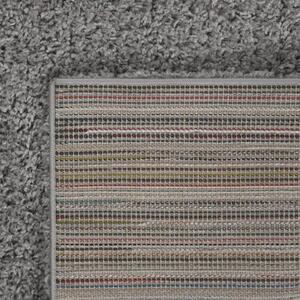 VidaXL Čupavi tepih s visokim vlaknima sivi 120 x 170 cm