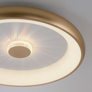JUST LIGHT. GmbH Vertigo LED stropna svjetiljka, CCT, Ø 61,5 cm, mesing, prigušiva, Zlato / mjed, Dnevni boravak/blagovaonica, Metal