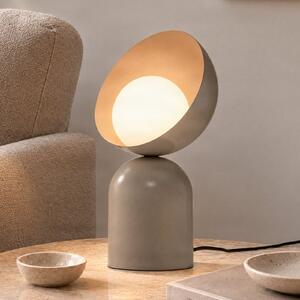 EMIBIG LIGHTING Stolna lampa Boto LN1, siva, čelik/staklo, visina 31 cm, G9, Sivo, Dnevni boravak/blagovaonica, Metal