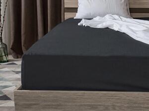 Jersey plahta antracitna 180 x 200 cm