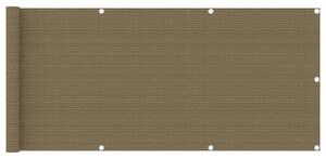 Balkonski zastor smeđe-sivi 75 x 600 cm HDPE - Tupe / 75 x 600 cm