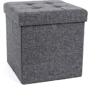 Tabure s prostorom za pohranu LAFINA 38x38 cm, siva