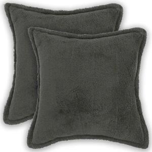 Presvlaka za jastuk 2 pcs HOUTEN Tamnosiva 40 x 40 cm Bouclé - Tamnosiva 40 x 40 cm 2