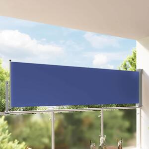 Uvlačiva bočna tenda za terasu 100 x 300 cm plava - Plava / 100 x 300 cm