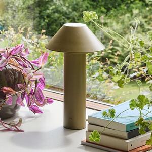 Hübsch LED stolna lampa Tower, tamnozelena, visina 32 cm, metal, prigušiva, Zelena, Dnevni boravak/blagovaonica, Metal