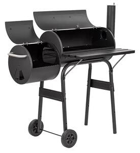Leziter roštilj na ugljen s dimnicom – vrtni BBQ smoker roštilj