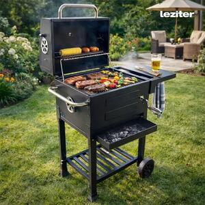 Leziter Helix višenamjenski roštilj na ugljen – kompaktni BBQ za vrt i balkon