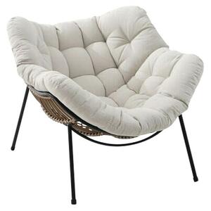 Sunfun Lounge stolica Relax (D x Š x V: 110 x 96 x 83 cm, Crna, smeđa)