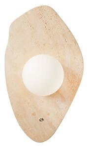 Bež zidna lampa od kamenine ø 10 cm Hilde – Opviq lights