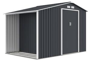 Metalna vrtna kućica Skagen sa spremištem za drva 2.8 x 1.9 m Store Boss antracit
