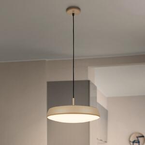 Briloner Nala LED viseća svjetiljka, bež, metal/plastika, Ø 35 cm, Bež, Dnevni boravak/blagovaonica, Plastika