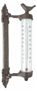 Zidni termometar od lijevanog željeza Esschert Design Dekor Bird, visina 27,3 cm