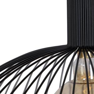 Dizajn viseća svjetiljka okrugla crna 70 cm - Wire Dos