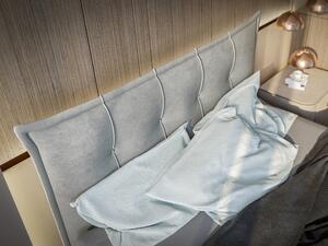 Zondo Bračni krevet Boxspring 140 cm Mirage (svijetlo siva) (s madracem i prostorom za odlaganje). 1043418