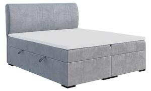 Zondo.hr Bračni krevet Boxspring 160 cm Simoon (svijetlo siva) (s madracem i prostorom za odlaganje). Akcija -20%. 1043451