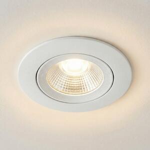 Sigor LED ugradbeni stropni reflektor Diled, Ø 8,5 cm, 6 W, 3000 K, bijeli, prigušiva, Bijela, Dnevni boravak/blagovaonica, Aluminij, Okrugla ugradna svjetla