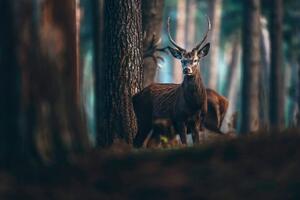 Fototapeta jelen u šumi