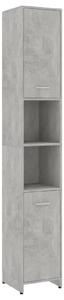 VidaXL Kupaonski ormarić siva boja betona 30 x 30 x 183,5 cm iverica
