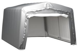VidaXL Skladišni šator 370 x 370 cm čelični sivi
