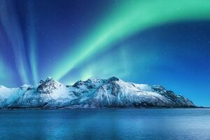 Fototapeta arktička polarna svjetlost