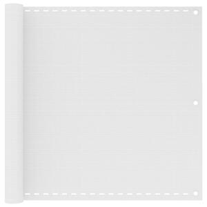 Balkonska Zaštita HDPE 90x600 cm Bijela - Bijela / 90 x 600 cm
