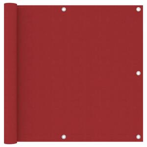 Balkonski zastor crveni 90 x 300 cm od tkanine Oxford - Crvena / 90 x 300 cm
