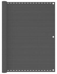 Balkonski zastor antracit 120 x 400 cm HDPE - Antracitno siva / 120 x 400 cm