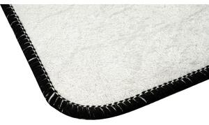 Bijelo-crni kupaonski tepih 60x40 cm Little Cats - Foutastic