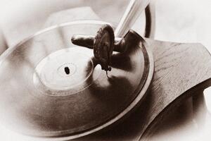 Fototapeta starinski gramofon