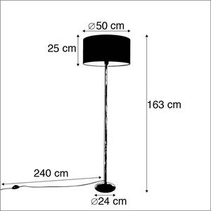 Moderna podna svjetiljka bijela s paprikom u nijansi 50 cm - Simplo