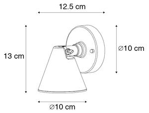 Moderna vanjska zidna svjetiljka hrđavo smeđa IP44 podesiva - Ciara