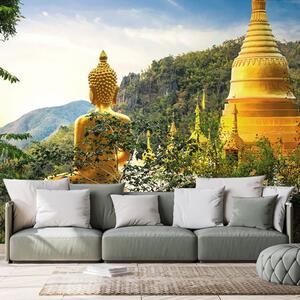 Tapeta pogled na zlatnog Buddhu