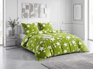 Posteljina mikropliš STAR zelena Dimenzije posteljine: 70 x 90 cm | 140 x 200 cm