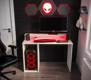 Zondo.hr Gaming PC stol Garrick 2 (biely) (s LED RGB rasvjetom). Akcija -16%. 1064136