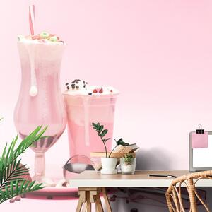 Fototapeta ružičasti mliječni koktel