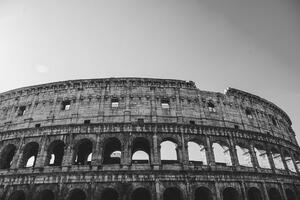 Fototapeta Koloseum u crno-bijelom dizajnu