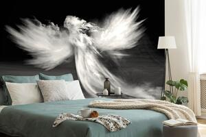 Tapeta crno-bijeli anđeo u oblacima