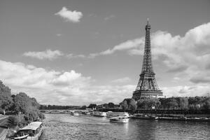 Fototapeta prekrasna crno-bijela panorama Pariza