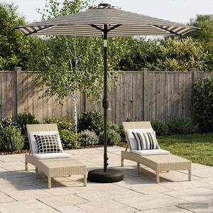 Suncobran za vrt s LED svjetlima i postoljem 230 x 230 cm - Krem / 230 x 230 cm