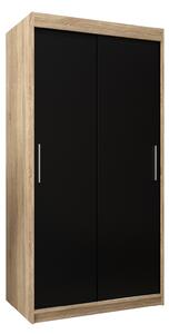 Zondo.hr Ormar za garderobu 100 cm Toki (hrast sonoma + crna mat). Akcija -19%. 1064801