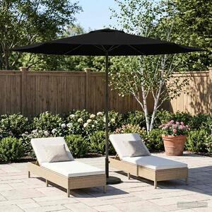 Vrtni suncobran 300 x 300 cm Poliester Pravokutni Crna - Crna / 300 x 300 cm