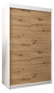 Zondo.hr Ormar za garderobu 120 cm Toki (bijela mat + hrast artisan). Akcija -17%. 1064805