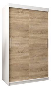 Zondo.hr Ormar za garderobu 120 cm Toki (bijela mat + hrast sonoma). Akcija -17%. 1064806