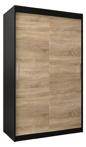 Zondo.hr Ormar za garderobu 120 cm Toki (crna mat + hrast sonoma). Akcija -17%. 1064810