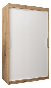 Zondo.hr Ormar za garderobu 120 cm Toki (hrast artisan + bijela mat). Akcija -17%. 1064811