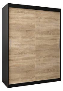 Zondo.hr Ormar za garderobu 150 cm Toki (crna mat + hrast sonoma). Akcija -16%. 1064824